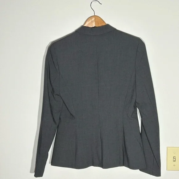 Calvin Klein Charcoal Suit Jacket and Skirt - Picture 3 of 9